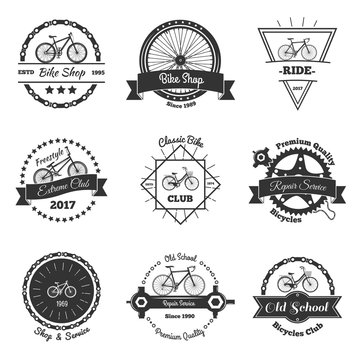 Bicycle Monochrome Emblems Collection