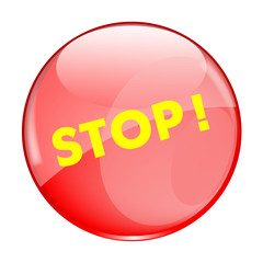 Stop Button Vector badge