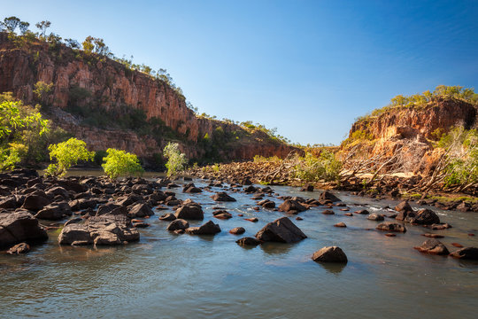 Beautiful scenery at Katherine River Gorge, Northern Territory, Australia