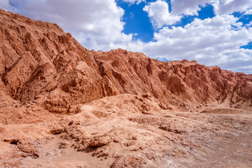 Fototapeta na wymiar Valle de la muerte in San Pedro de Atacama, Chile
