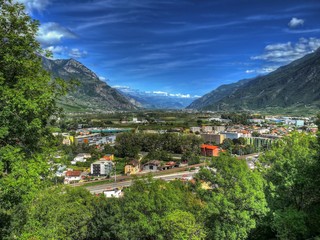 Vallée du Rhône, Valais, Suisse