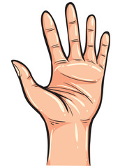 Hand Gesture Doodle Vector Illustration