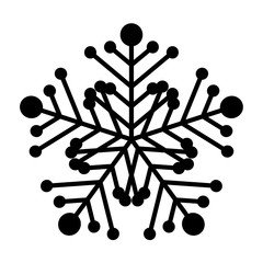Retro Art Snowflake vector illustration clip-art