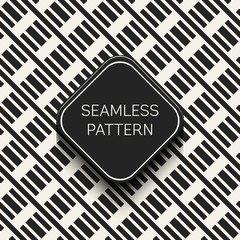 Fototapeta premium Abstract concept vector monochrome geometric pattern. Black and white minimal background. Creative illustration template. Seamless stylish texture. For wallpaper, surface, web design, textile, decor.