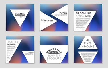 Abstract vector layout background set. For art template design, list, page, mockup brochure theme style, banner, idea, cover, booklet, print, flyer, book, blank, card, ad, sign, sheet,, a4