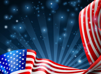 American Flag Background Design