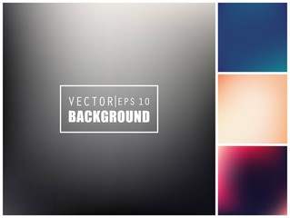 Abstract Creative concept vector multicolored blurred background set. For Web and Mobile Applications, art illustration template design, business infographic and social media, modern decoration