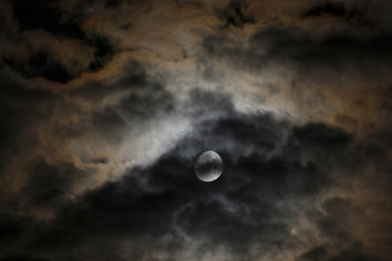 Obraz na płótnie Canvas Nachthimmel Mond