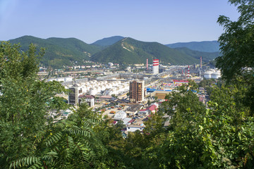 An oil refinery in Tuapse, Russia.