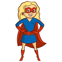Superhero girl Cartoon character