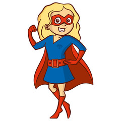 Superhero girl Cartoon character
