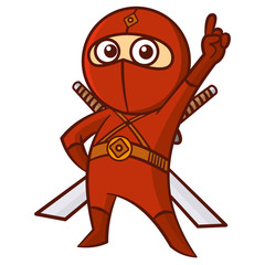 Superhero Red Ninja Kid © ichbinsam