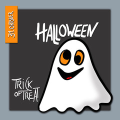 Halloween Geist Klecks