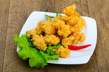 Crispy chicken nuggets