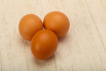 Raw eggs