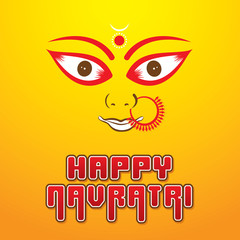 happy navratri festival poster desgin