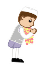 Indian Political Leader Cartoon Character