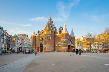  The New Market in Amsterdam city, Netherlands