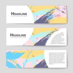 Fototapeta premium Abstract vector layout background set. For art template design, list, front page, mockup brochure theme style, banner, idea, cover, booklet, print, flyer, book, blank, card, ad, sign, sheet,, a4.