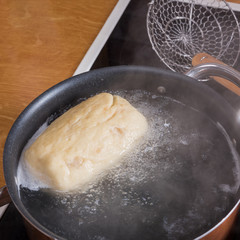 original Bohemian dumplings preparation.