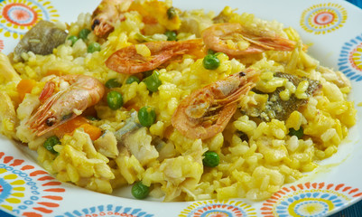 Mediterranean cuisine, Paella Valenciana: