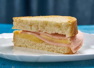 Ham Omelet Grilled Cheese Sandwich