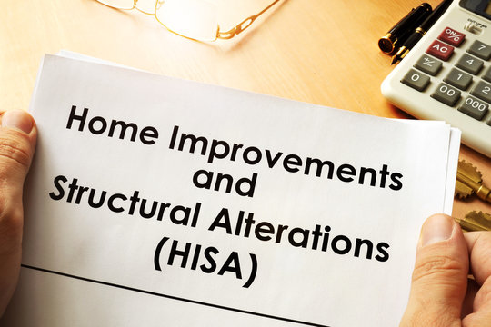 Document with name Home Improvements and Structural Alterations (HISA).