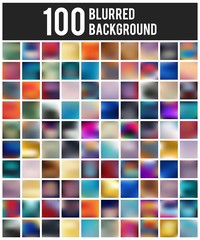 Abstract Creative concept vector multicolored blurred background set. For Web and Mobile Applications, art illustration template design, business infographic and social media, modern decoration