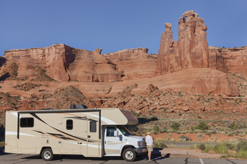 arches national park, wohnmobil