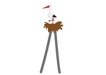 dom, bocian, © monikakosz