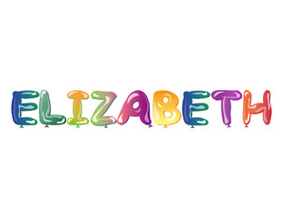 Elizabeth female name type design