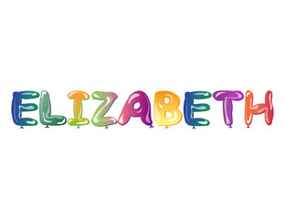 Elizabeth female name type design