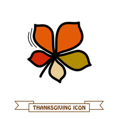 Autumn Leaves chestnut icon