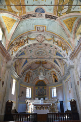 Fototapeta na wymiar Choeur de l'église baroque San Nicolao di Moriani en Corse