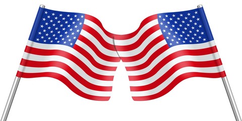 Obraz premium Flags. USA