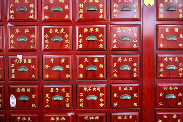 chinese herbal medicine cabinet