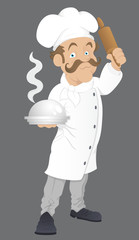 Chef  - vector clip-art illustration