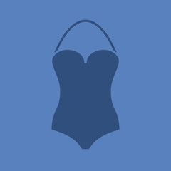 Swimsuit glyph color icon