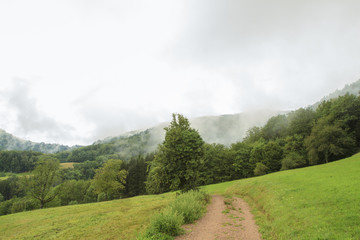 Regenwolken über dem Schwarzwald