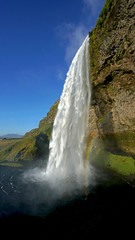 Fototapeta na wymiar Seljalandsfoss Waterfall - Iceland