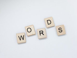 Words Wooden Letters