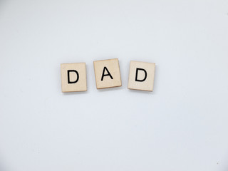 Dad Wooden Letters