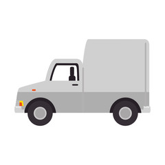 delivery truck with boxes