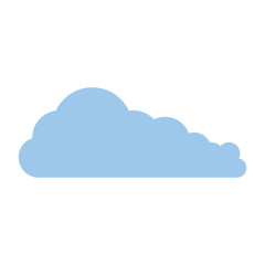 cloud silhouette isolated icon