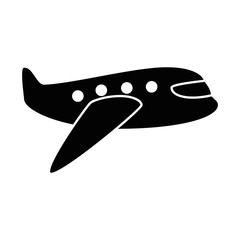 airplane flying isolated icon