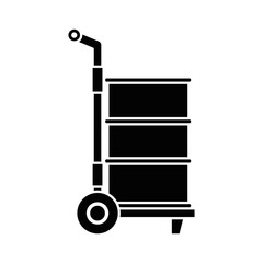 delivery cart with barrel