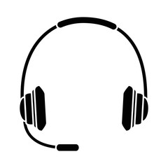 headset communication isolated icon