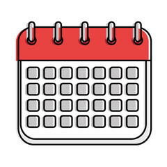 calendar reminder isolated icon