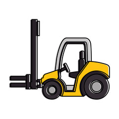 cart forklift isolated icon