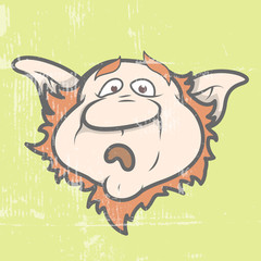 Scared Leprechaun Face Expression